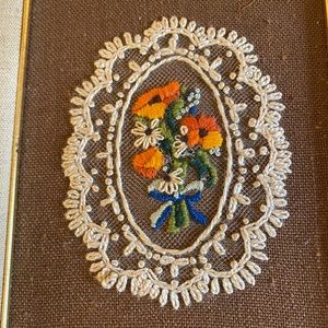 2 Needle Point pictures Vintage